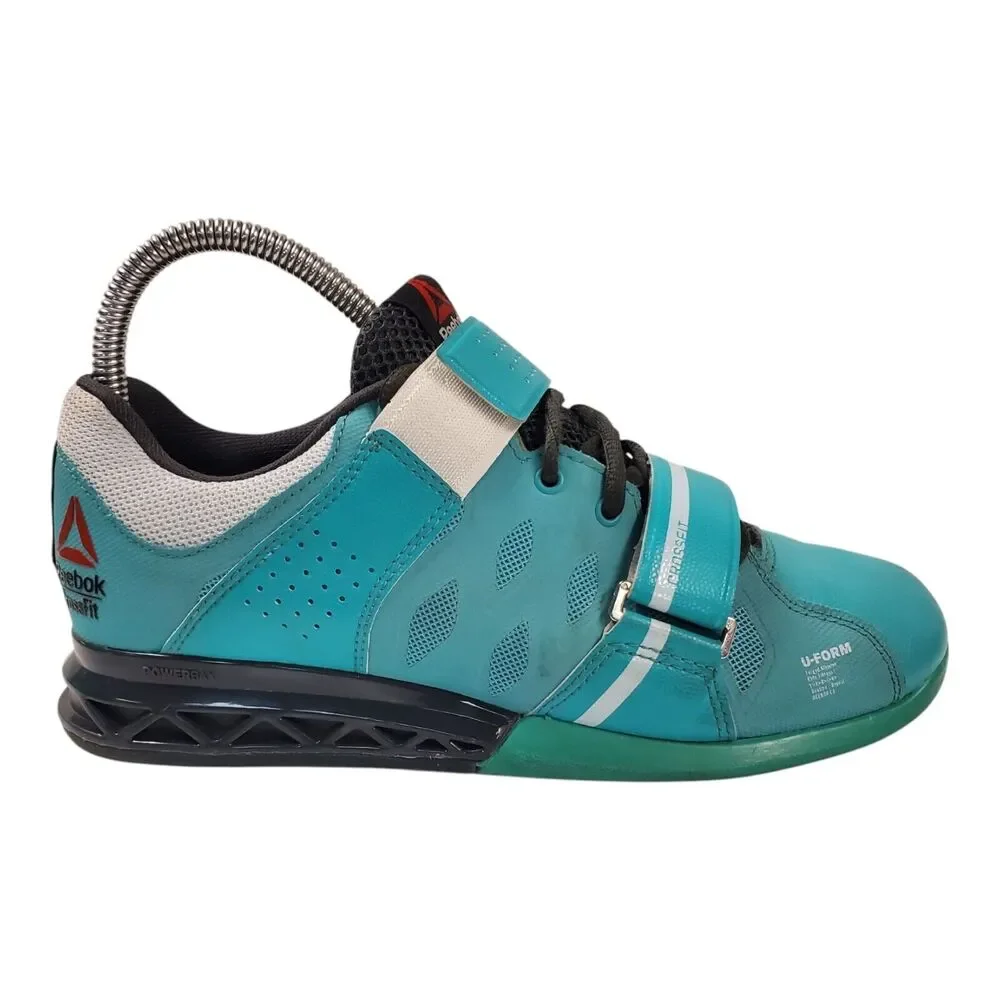 REEBOK Shoes CF74 Womens Size 7 Blue Black CROSSFIT U-FORM Weightlifting M40708